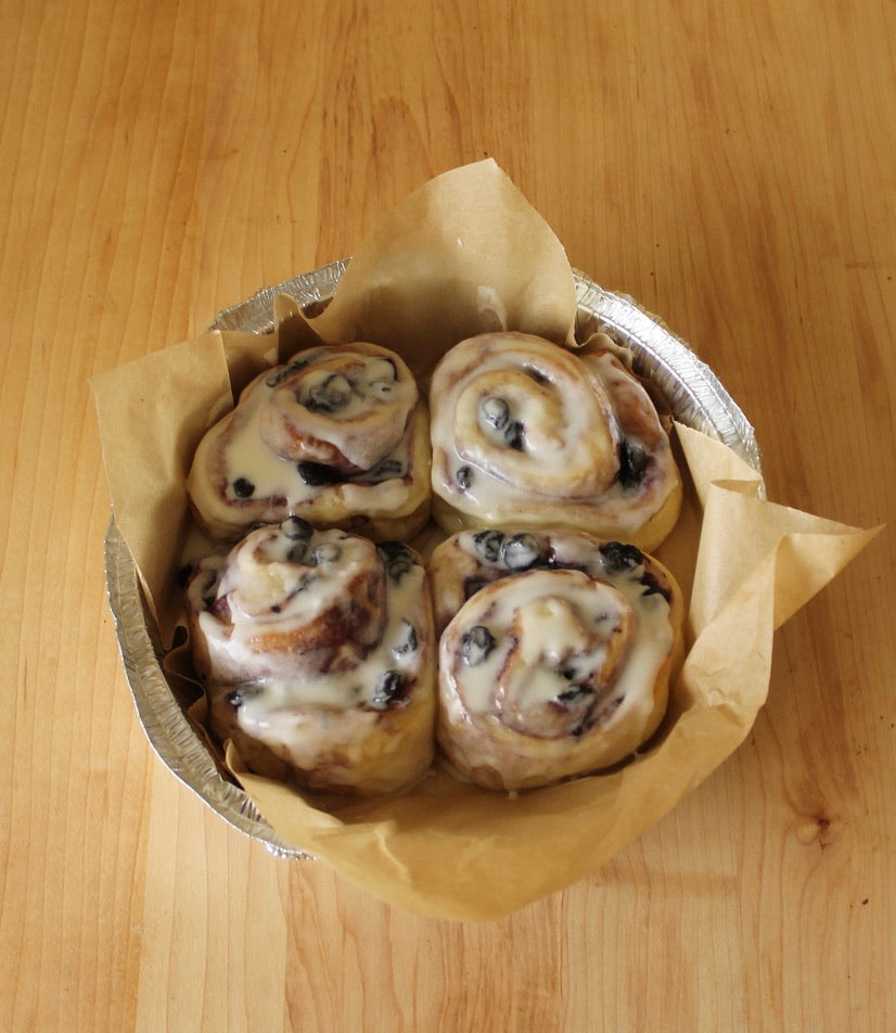 Sourdough Blueberry Buns