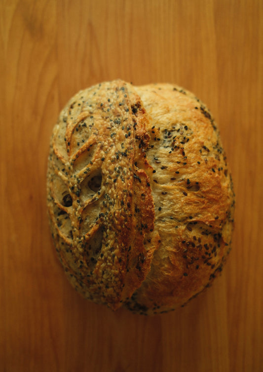 Sprouted Seed Sourdough Loaf